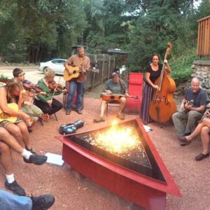 Live music at A-Lodge in Boulder, Colorado
