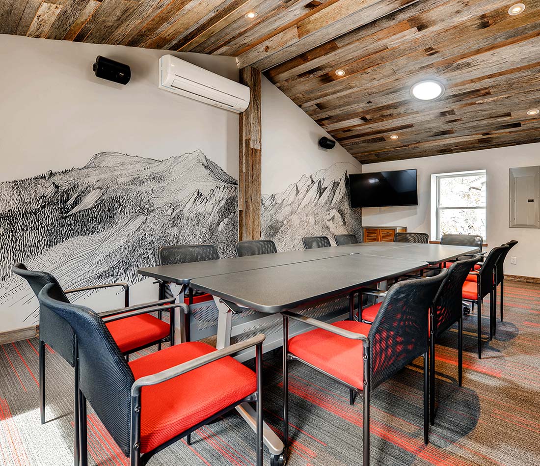 Meeting Room at A-Lodge in Boulder, Colorado